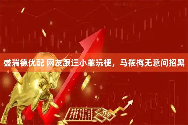 盛瑞德优配 网友跟汪小菲玩梗，马筱梅无意间招黑