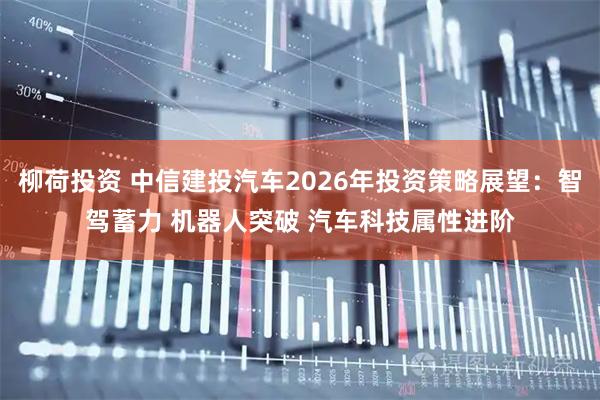 柳荷投资 中信建投汽车2026年投资策略展望：智驾蓄力 机器人突破 汽车科技属性进阶